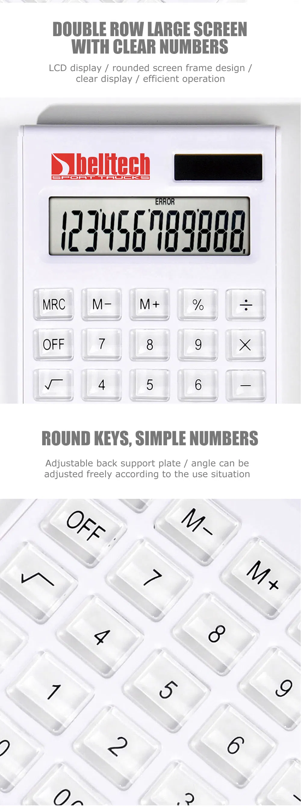 Promotional School Office Business Stationery Examination 12 Digits Battery Mini Scientific Calculator for Student