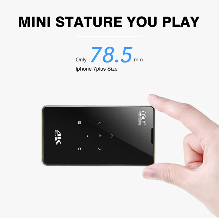 Stable Quality Android 6.0 P9 1GB 8GB Mini Pico Pocket Latest Projector Mobile Phone