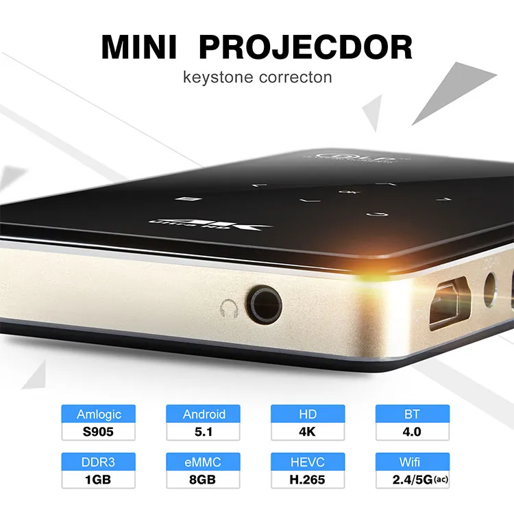 Stable Quality Android 6.0 P9 1GB 8GB Mini Pico Pocket Latest Projector Mobile Phone
