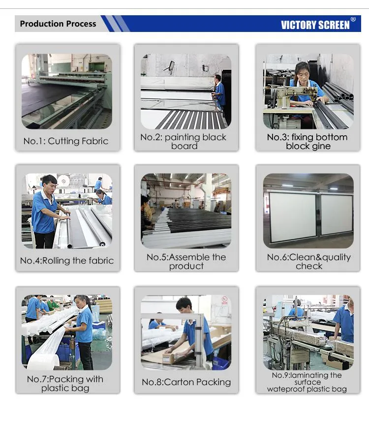 Victory Alr Projection Screen Black Crystal with Ultra Thin Fixed Frame Customized 80-300 Inches From Xyscreens Factory for Projectors