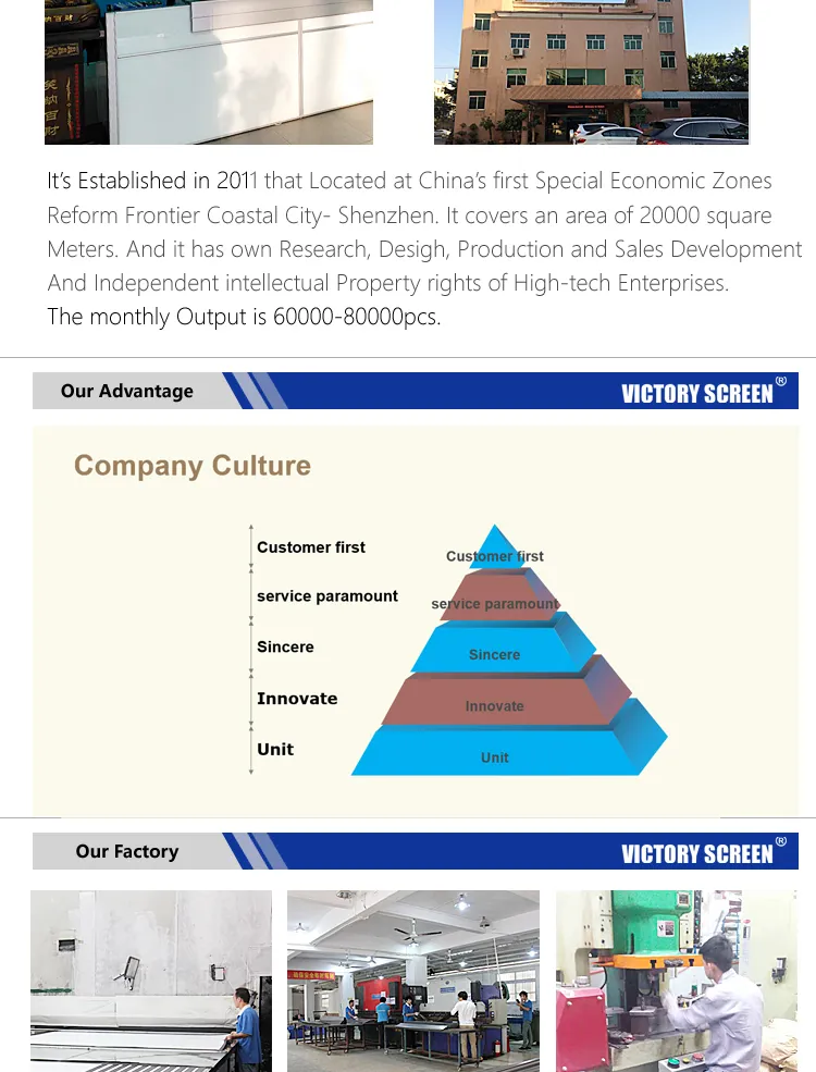 Victory Screen Factory Wholesale Cheap Price of Ceiling Motorized Tab Tension Projection Alr Projector Screen Roll Down Projector Screen for Home Theater