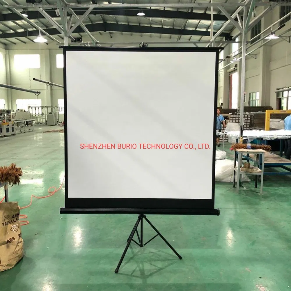 Wholesale OEM Matte White Portable Floor Standing Tripod Projector Projection Screen