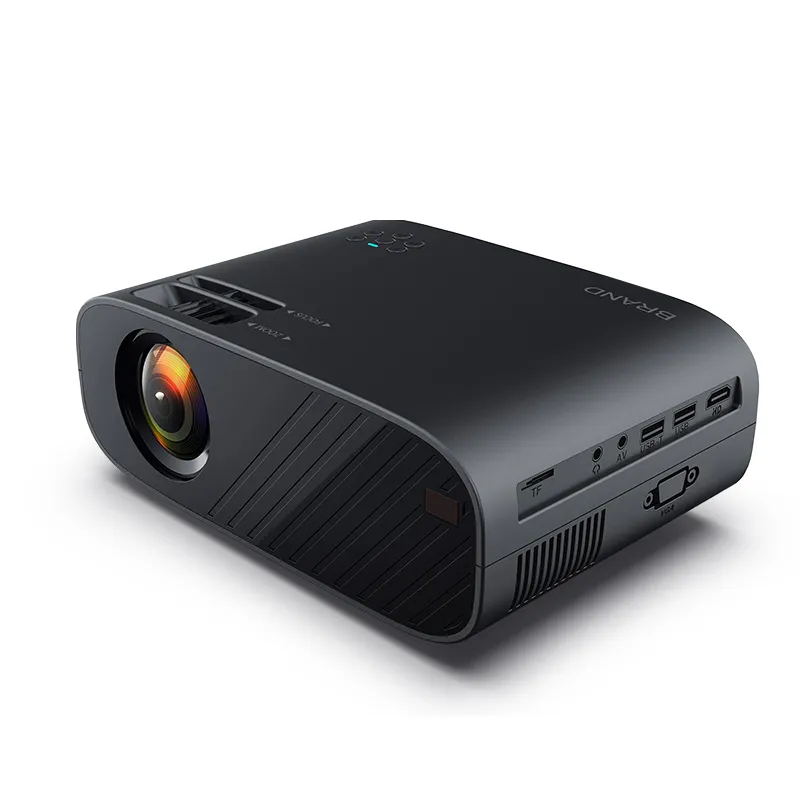 WiFi Projector 6000 Lumens Wireless FHD Screen Mirroring Biggest Display Smartphone Smallest Pull up Projector Screen