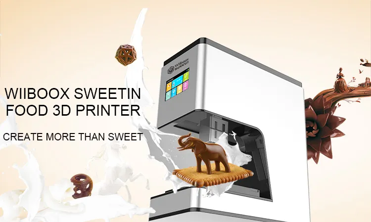Wiibooxsweetin 3D Printer Chocolate Filament 3D Chocolate Printer